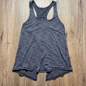 Lululemon Salute the Sun Racerback Tank Top Gray Size 2 Women's‎ Athleticwear